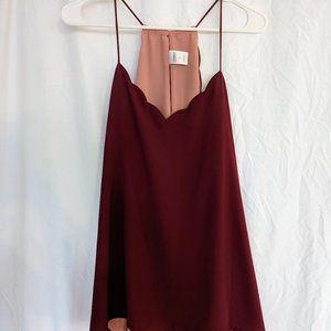 EXPRESS Barcelona Cami Spaghetti Straps Mustard Yellow Black White